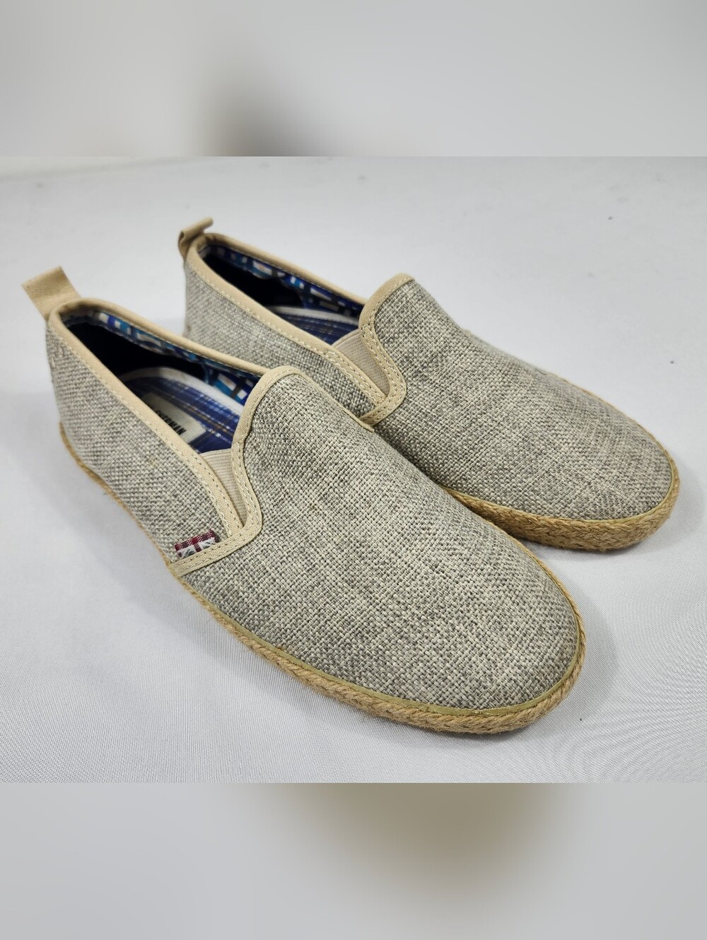Ben Sherman Men’s 8 M Slip-On Loafers Lite-weight Shoes in Beige